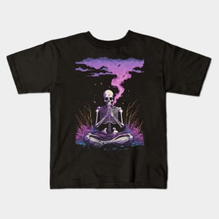 Skeleton Monk Kids T-Shirt